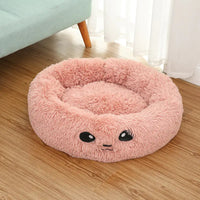Round Cat and Dog Bed - Pet Cushion and Supplies