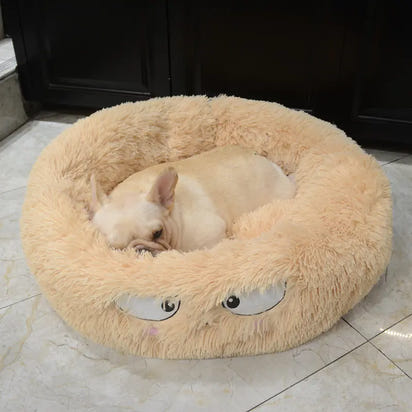 Round Cat and Dog Bed - Pet Cushion and Supplies