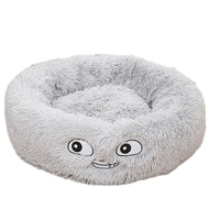 Round Cat and Dog Bed - Pet Cushion and Supplies