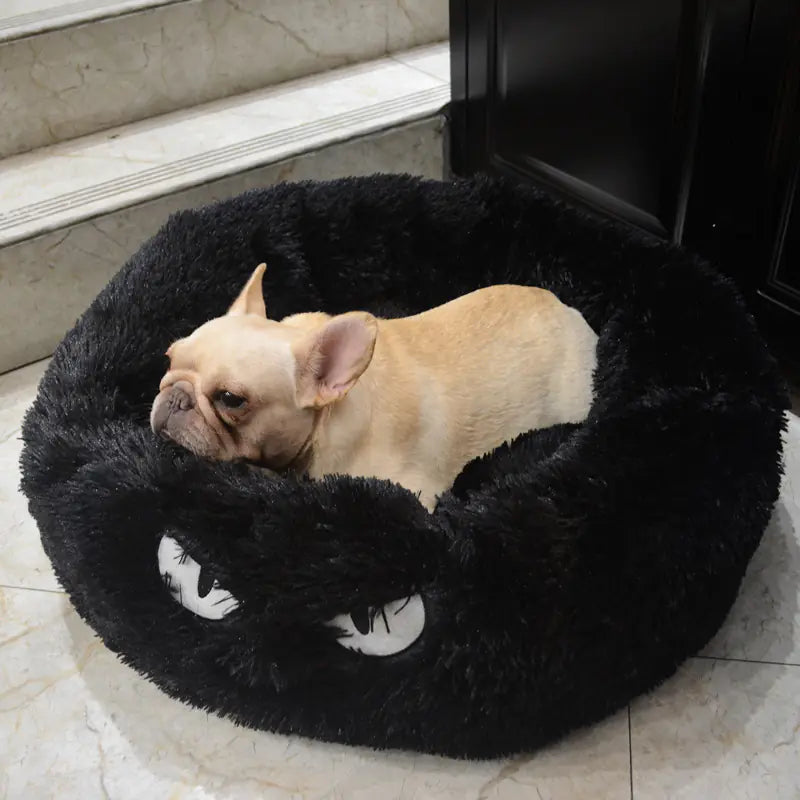 Round Cat and Dog Bed - Pet Cushion and Supplies